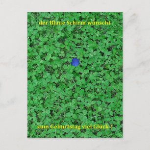 Postkarte - Viel Glück Postcard