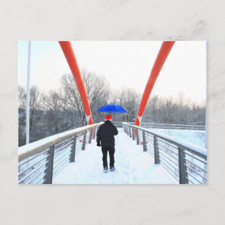 Postkarte - Winterspaziergang Postcard