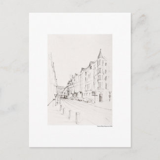 Postkarte Zeichnung Bleistift Hannover Landschaft Postcard