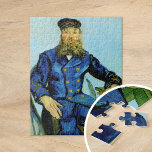 Postman Joseph Roulin | Vincent Van Gogh Jigsaw Puzzle<br><div class="desc">Portrait of the Postman Joseph Roulin (1888) by Dutch post-impressionist artist Vincent Van Gogh. Original painting is an oil on canvas. The portrait is one of several Van Gogh painted of his close friend, a postal employee in the southern French town of Arles. In this version postman Roulin is seated...</div>