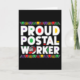 Postman Mailman African American Black History Mon Card