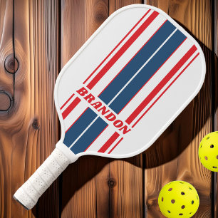 Postman Nostalgic Board Stripes with Name Pickleball Paddle