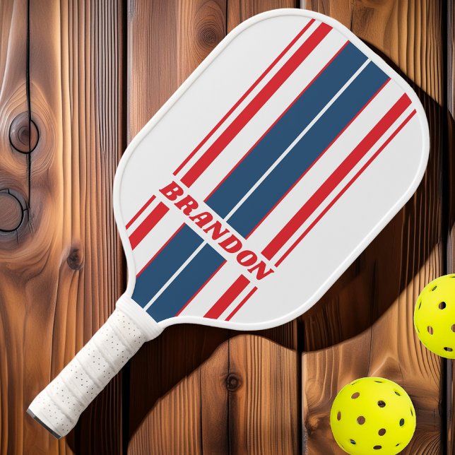 Postman Nostalgic Board Stripes with Name Pickleball Paddle (Creator Uploaded)