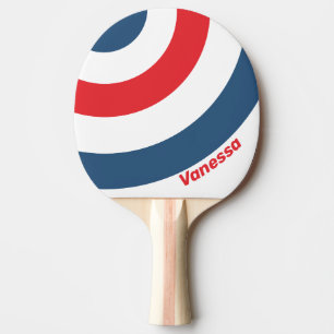 Postman Nostalgic Circle Stripe with Name Ping Pong Paddle