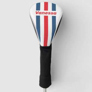 Postman Nostalgic Pin Stripes with Name Golf Head Cover