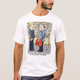 Postman Plays Golf. Postal Worker T-Shirt