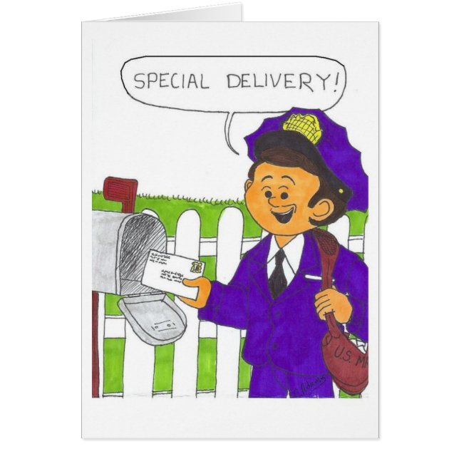 Postman with a letter (Front)