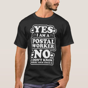 Postman Worker Postal Worker Mailman Carrier T-Shirt