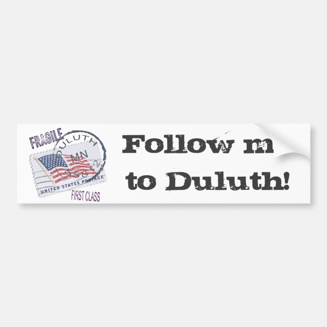 Postmark Duluth 55812 Bumper Sticker (Front)