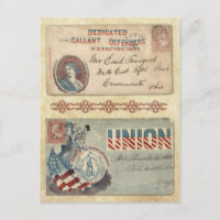 Postmarked Civil War Envelopes featuring Columbia