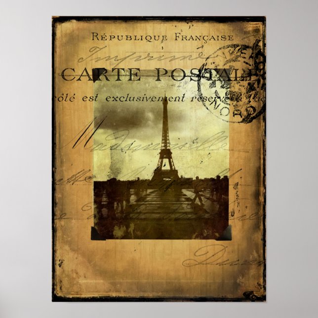 Postmarked Paris Poster (Front)