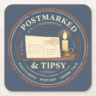 Postmarked & Tipsy Coaster