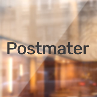 Postmater Delivery Driver Car Window Decal