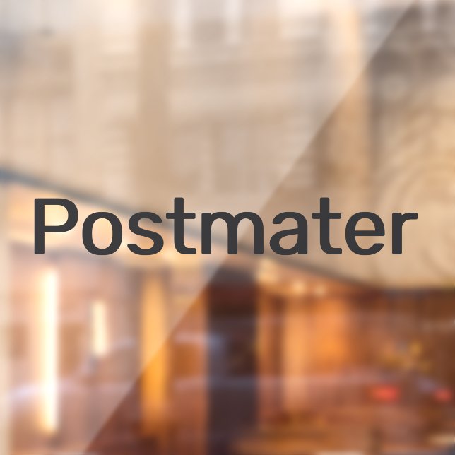 Postmater Delivery Driver Car Window Decal (Sheet 2)