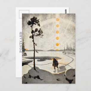 Postmen of the Wilderness Arthur Heming Postcard