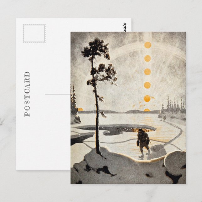 Postmen of the Wilderness | Arthur Heming | Postcard (Front/Back)