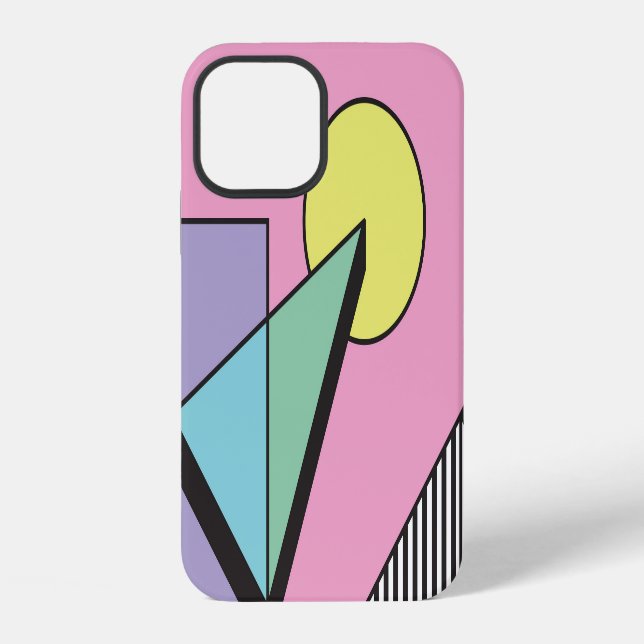 Postmodern Geometric: Abstract Composition iPhone Case (Back)