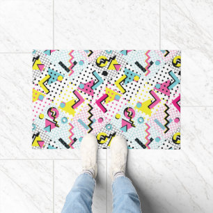 Postmodern Memphis Style Pattern Doormat