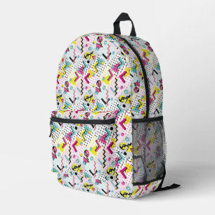 Postmodern Memphis Style Pattern Printed Backpack