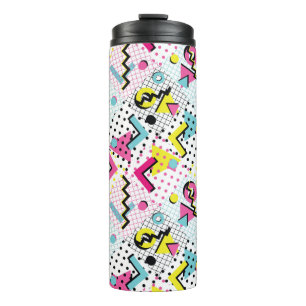 Postmodern Memphis Style Pattern Thermal Tumbler
