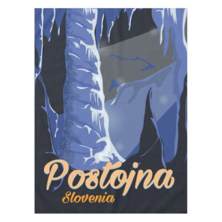 Postojna Slovenia vintage travel poster Tablecloth