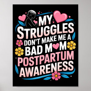 Postpartum depression mother mama maternal mentalP Poster