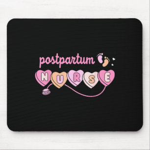 Postpartum nurse valentines day mother baby rn mouse mat