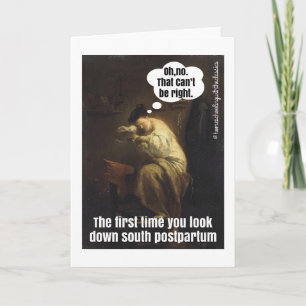 Postpartum train wreck card