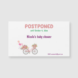Postponed Baby Shower featuring Floral Bicycle