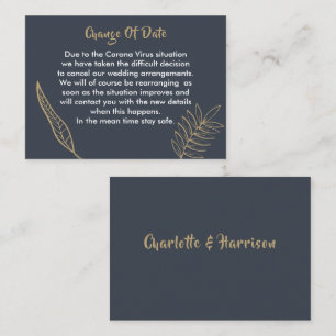 Postponed Wedding Change Of Date Announcement