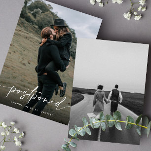 Postponed Wedding Change the Date Photo QR CODE Save The Date