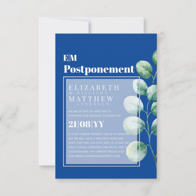 Postponement Eucalyptus Greenery Change of Plans (Front)