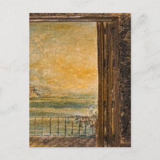 Postrcard - Sea View Acrylic On Wood Painting Postcard