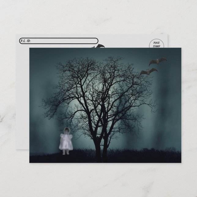 Postrossing Ghost Toddler Postcard (Front/Back)