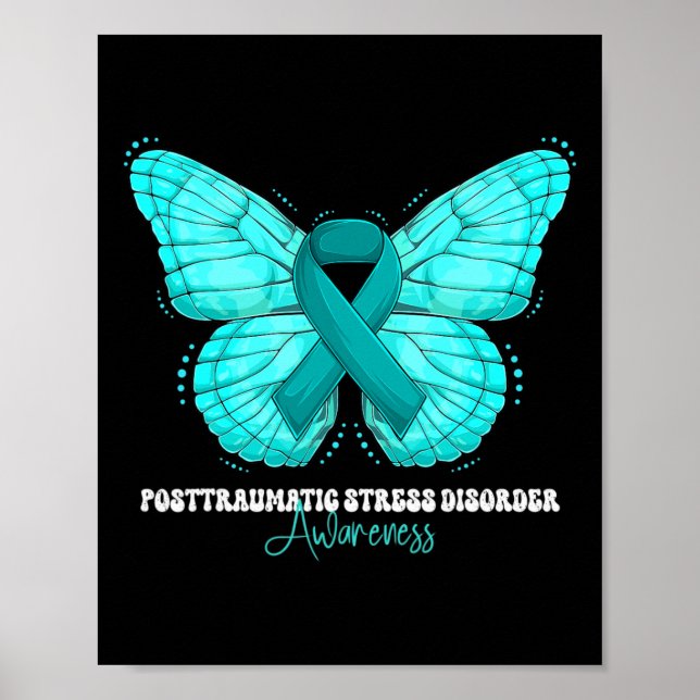 Posttraumatic Stress Disorder Awareness Month Teal Poster (Front)