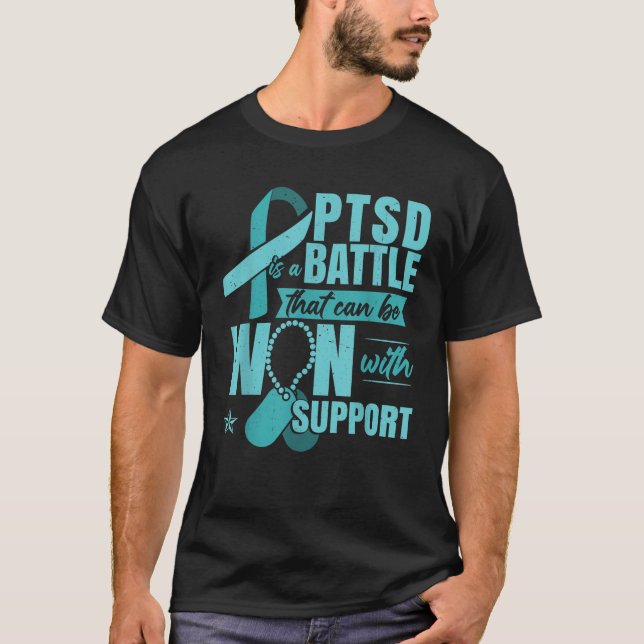 Posttraumatic Stress Disorder Support PTSD T Shirt (Front)