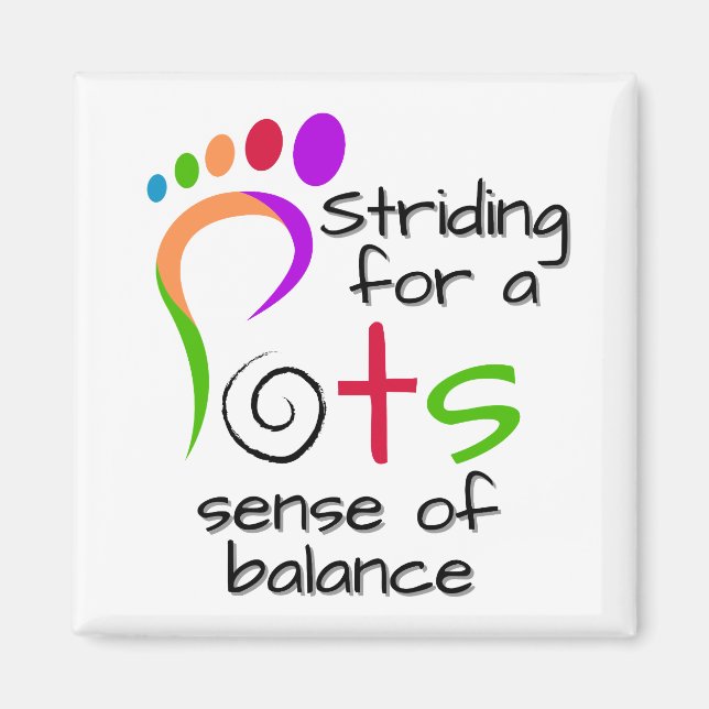 Postural Tachycardia Syndrome (POTS) Awareness. Magnet (Front)