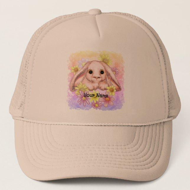 Posy Bunny Rabbit Trucker Hat (Front)
