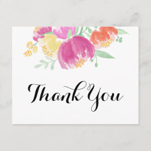 Posy Garden   Thank You Card