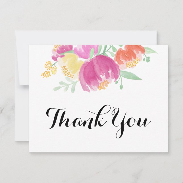 Posy Garden | Thank You Card (Front)