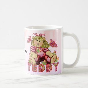 Posy Pink Teddy Bear Coffee Mug
