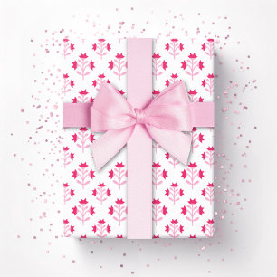 Posy Sprig in Pink Wrapping Paper