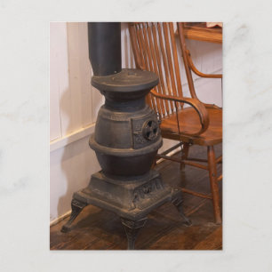 Pot Belly Stove Postcard