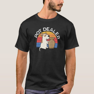 Pot Dealer Pottery Vintage Dog Potter Sculpting T-Shirt