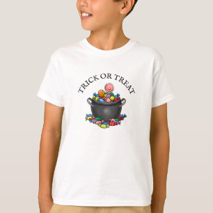 Pot filled with candy for Halloween T-Shirt