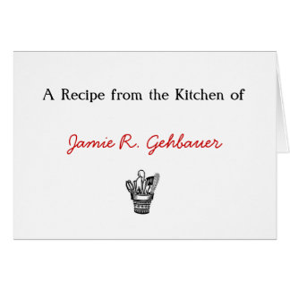 pot full of utensils, A Recipe from the Kitchen...