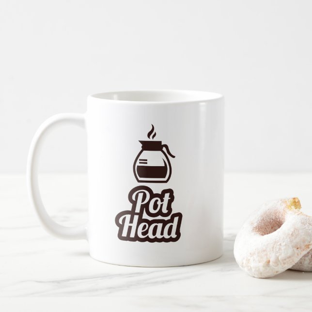 Pot Head Coffee Mug (With Donut)