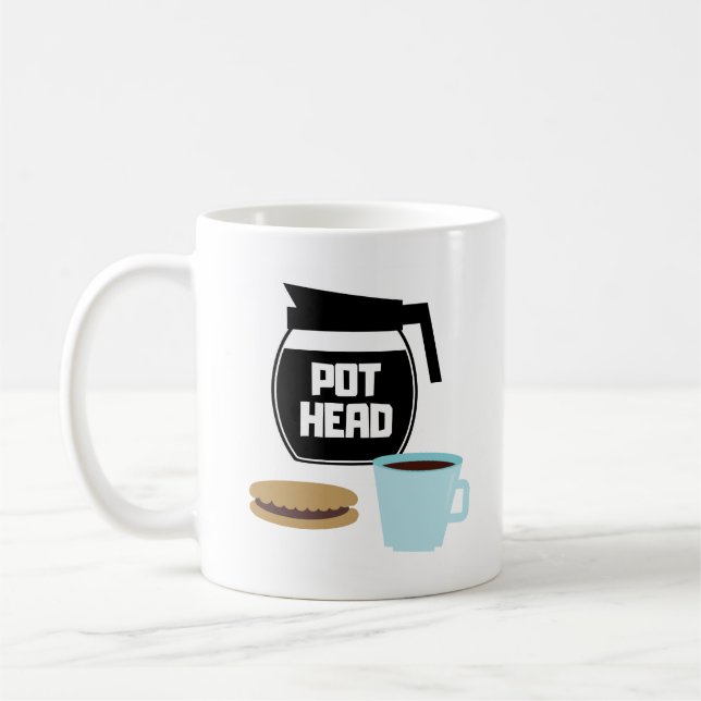 Pot Head Coffee Pot Mug (Left)