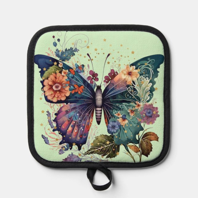 Pot Holder with Pretty Butterfly (Front)