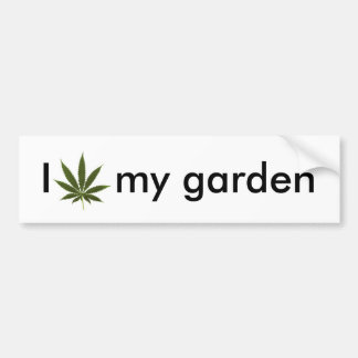 pot_leaf_tattoo, I     my garden Bumper Sticker
